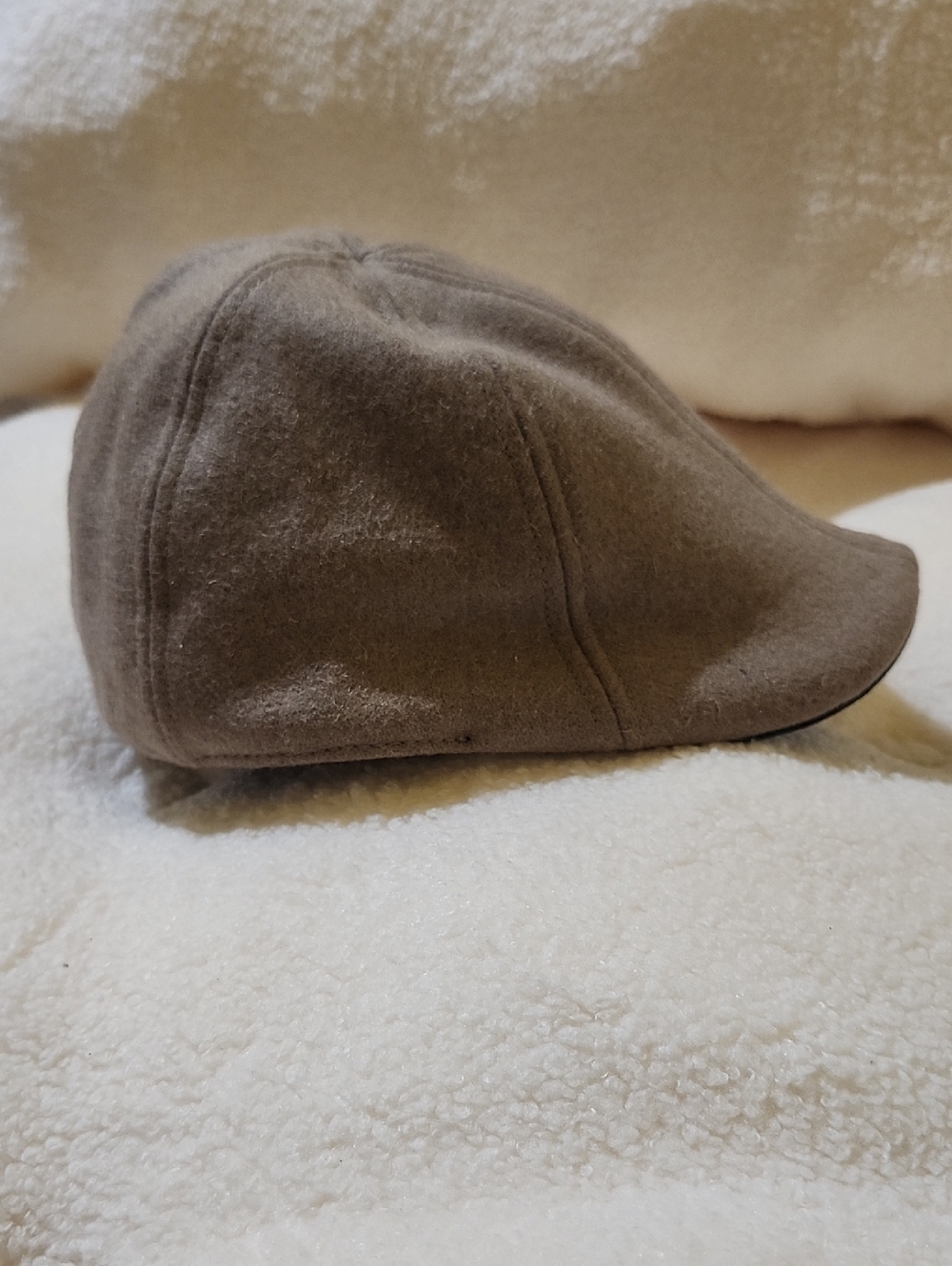 Boston Scally Men's Taupe Flat Cap - Classic Wool-Blend Ivy Cap